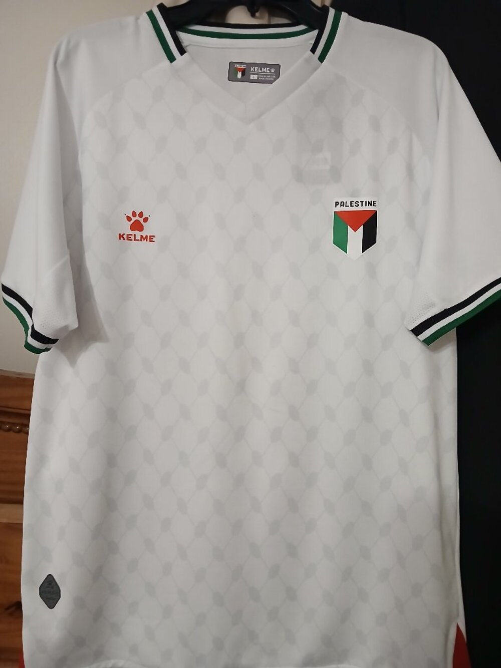 Palestine national team 2025 2026 season Home away Jersey White Kelme Soccer